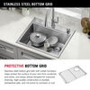 25” Stainless Steel Workstation Kitchen Sink Drop-In Undermount Single Bowl with WorkFlow™ Ledge and Accessories